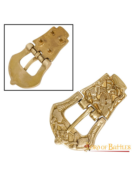 Boucle de ceinture Viking en laiton...