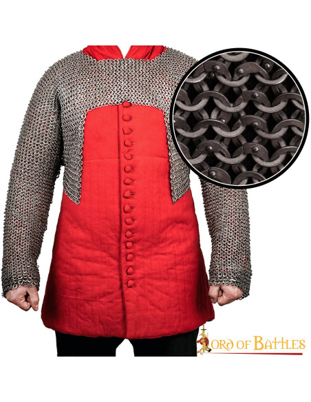 Haubergeon demi-cotte de mailles à...