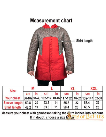 Haubergeon demi-cotte de mailles à...