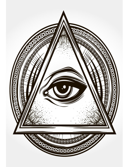 Bannière de Loge Maçonnique, Oeil...