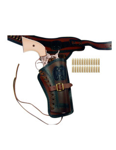 Wyatt Earp Old West Pack : revolver, cartouchière et 24...
