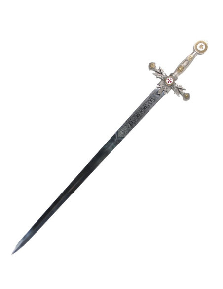 Pack Épée Templier finition argent +...