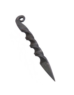 Dague médiévale en spirale avec fourreau (16 cm.) 2