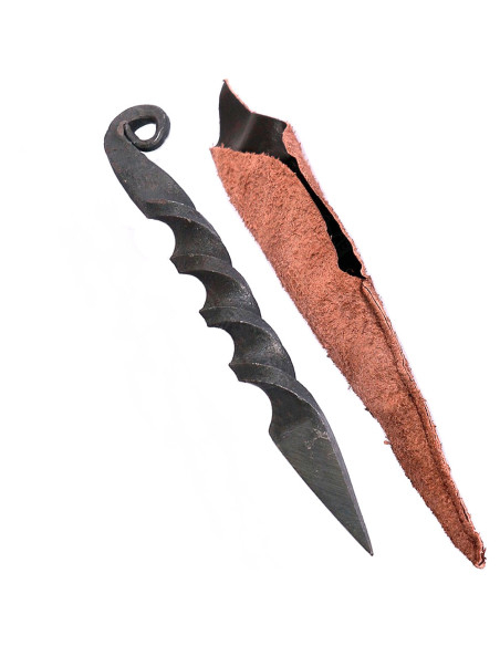 Dague médiévale en spirale avec...