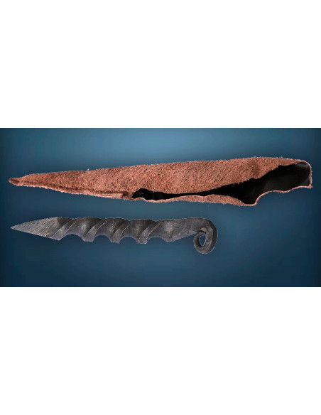 Dague médiévale en spirale avec...