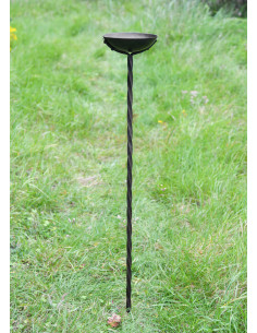 Lampe à huile Osbert en fer forgé fileté (95 cm.) 2