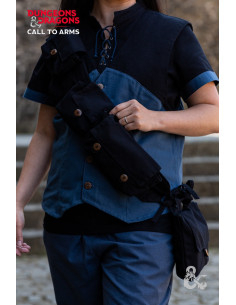 Sac à bandoulière Rogue en noir de Donjons et Dragons