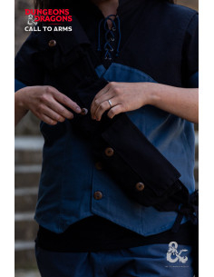 Sac à bandoulière Rogue en noir de Donjons et Dragons 2