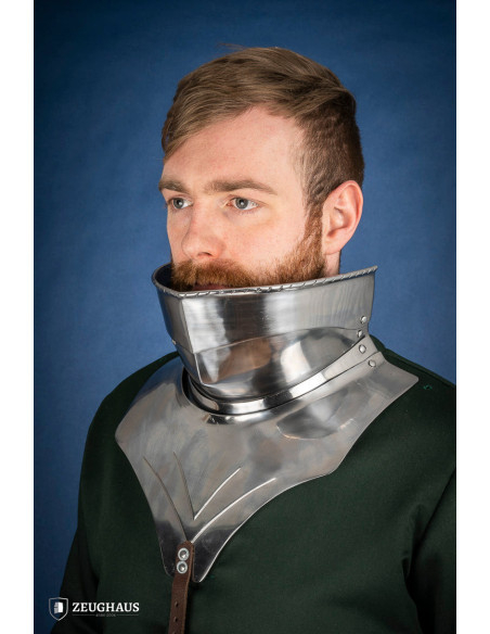 Gorgerin médiéval articulé en acier...