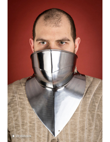 Gorgerin médiéval articulé en acier...