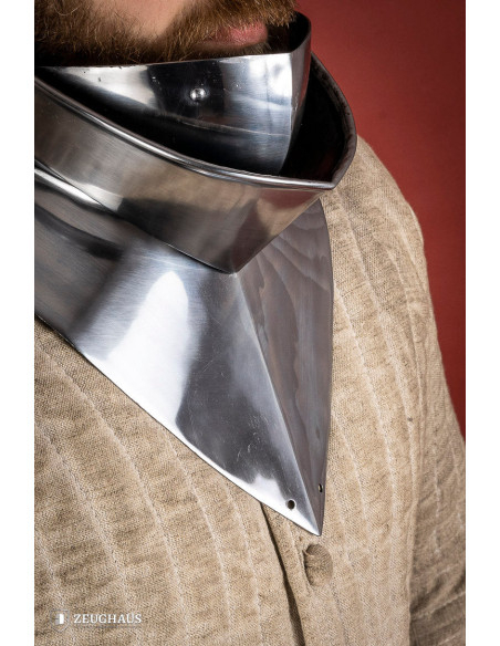 Gorgerin médiéval articulé en acier...