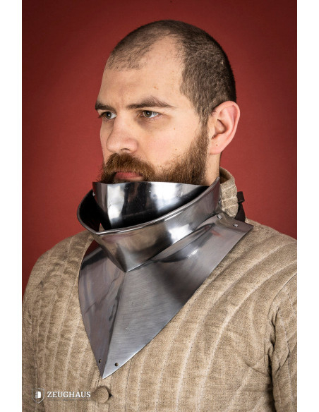 Gorgerin médiéval articulé en acier...