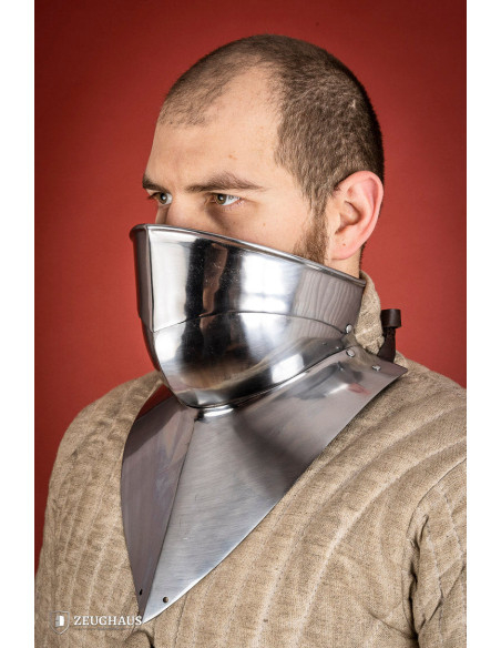 Gorgerin médiéval articulé en acier...
