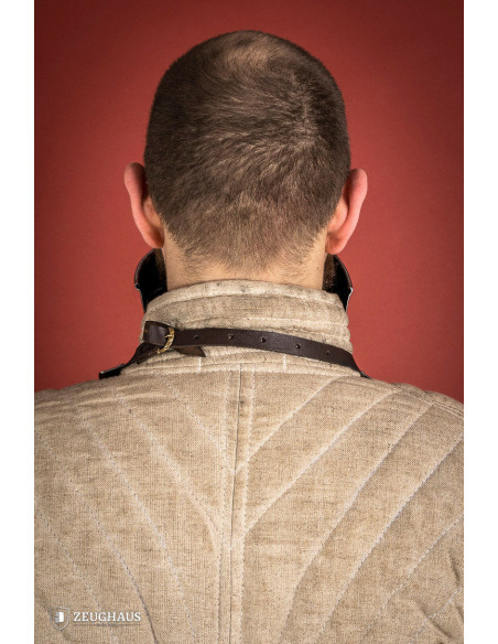 Gorgerin médiéval articulé en acier...