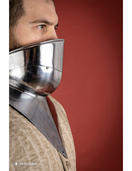 Gorgerin médiéval articulé en acier...