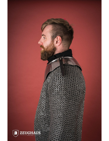 Gorgerin médiéval à écailles en acier...