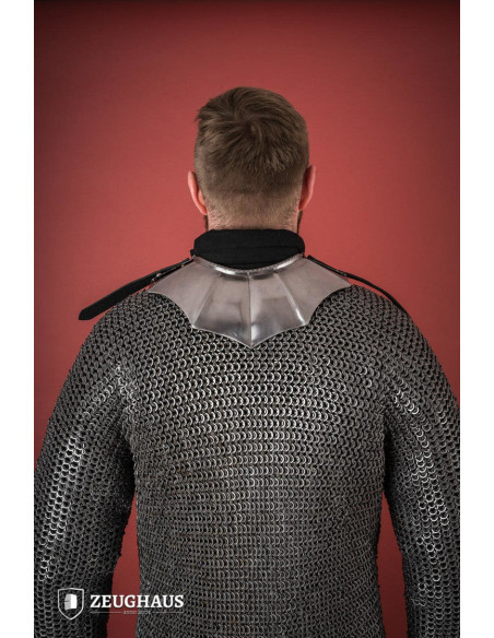 Gorgerin médiéval à écailles en acier...