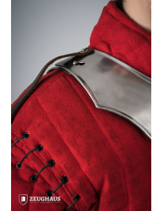 Gorgerin médiéval Avenger en acier poli 2