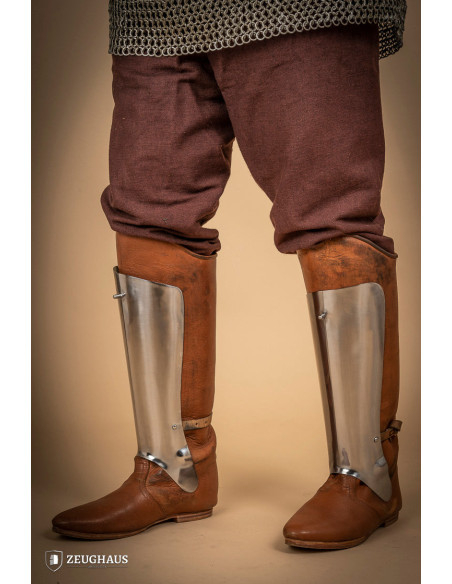 Jambes pour armure médiévale en acier...