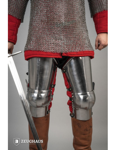 Armure de jambe médiévale, 14e siècle