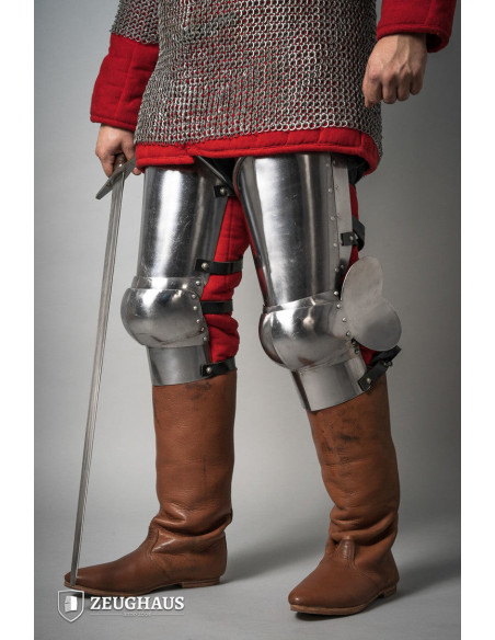 Armure de jambe médiévale, 14e siècle