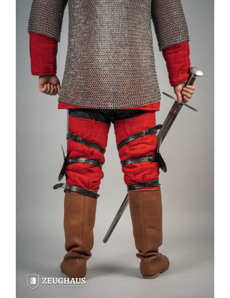 Armure de jambe médiévale, 14e siècle