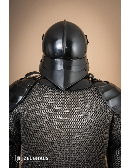 Casque allemand Sallet en acier...