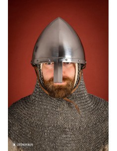 Casque phrygien avec protection nasale, acier 2 mm.