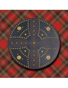 Bouclier Targe écossais avec croix celtique, XIIIe-XIVe...