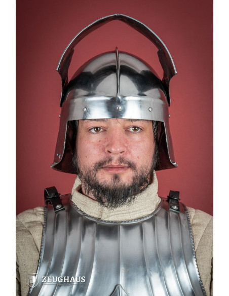 Casque d'infanterie Sallet, finition... Casque d'infanterie Sallet, finition...