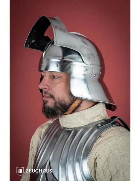 Casque d'infanterie Sallet, finition... Casque d'infanterie Sallet, finition...