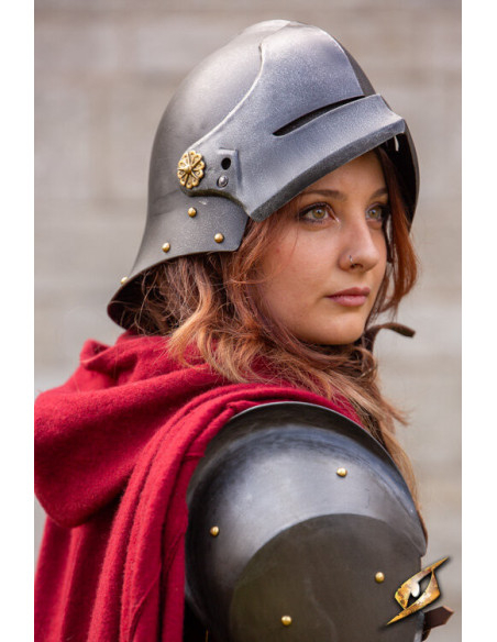 Casque de mercenaire médiéval Sallet... Casque de mercenaire médiéval Sallet...