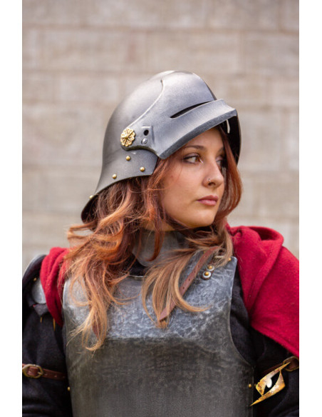 Casque de mercenaire médiéval Sallet... Casque de mercenaire médiéval Sallet...