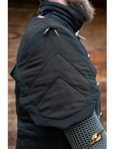 Modèle gambison médiéval Dastan, noir 2