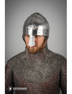 Casque Viking Spangenhelm, acier poli (1,6 mm.)