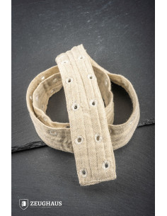 Ceinture médiévale en coton rembourré, couleur naturelle 2