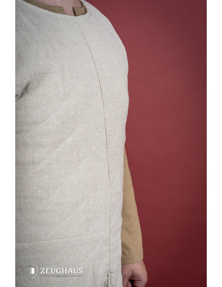 Gambison médiéval à manches courtes,...