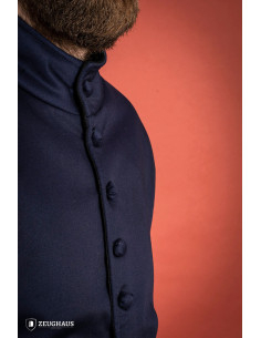 Pourpoint médiéval en coton modèle Arming, bleu 2