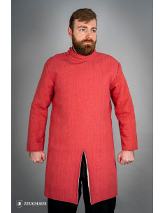 Gambison d'infanterie médiévale en coton, couleur rouge