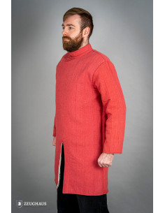 Gambison d'infanterie médiévale en coton, couleur rouge 2
