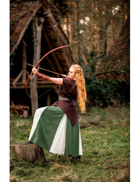 Jupe médiévale modèle Isabella, vert...