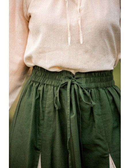 Jupe médiévale modèle Isabella, vert...