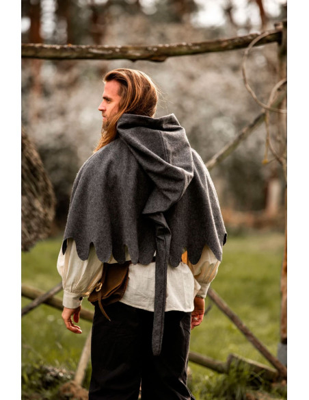 Gugel médiéval en laine modèle Henri,...