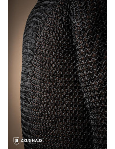 Cotte de mailles en acier bruni modèle Haubergeon (10 mm.) 2