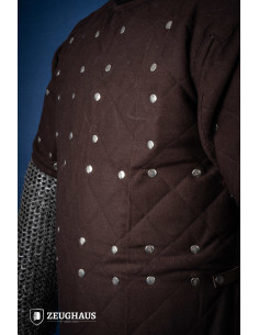 Brigantin médiéval en acier doux, couleur marron 2