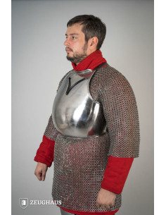 Cuirasse médiévale du 14ème siècle. acier poli (1,6 mm.) 2