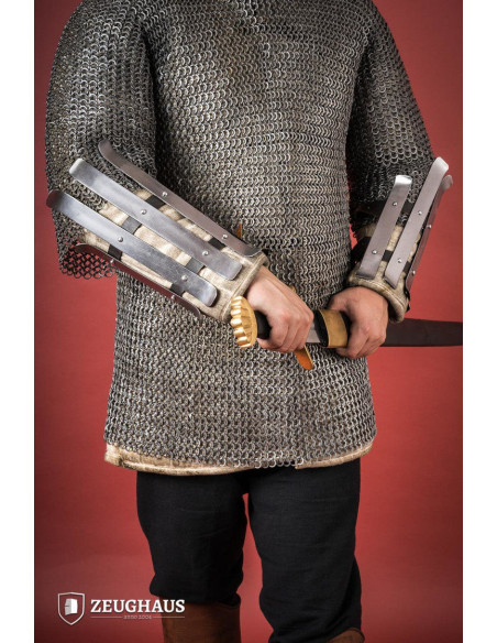 Bracelets Viking en acier poli (1,6 mm.)