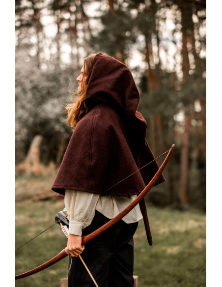 Gugel modèle médiéval en laine Paul,...