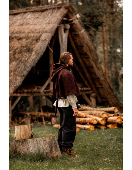 Gugel modèle médiéval en laine Paul,...