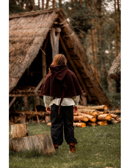 Gugel modèle médiéval en laine Paul,...